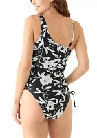 Floral One Shoulder Underwire Mio Swimsuit