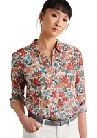 Women's Larissa Printed Organic Cotton Shirt