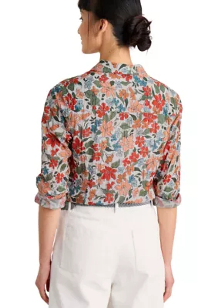 Women's Larissa Printed Organic Cotton Shirt