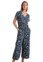 Women's Rose Trellis Wide Leg Jumpsuit