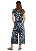 Women's Rose Trellis Wide Leg Jumpsuit