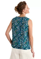 Women's Achilla Printed V-Neck Top