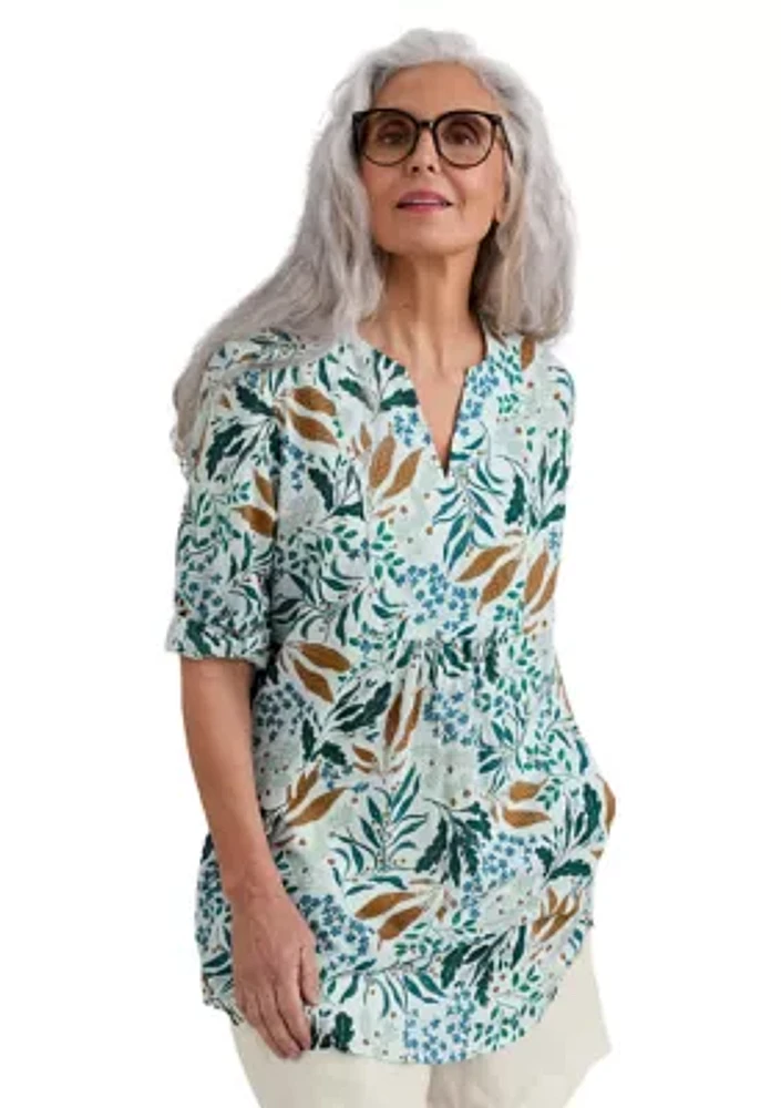 Women's Op Art Organic Cotton Tunic Top