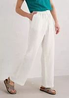 Tide Flow Wide Leg Linen Trousers