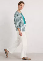 Tide Flow Wide Leg Linen Trousers