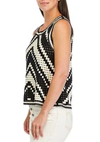 Women's Sleeveless Crochet Top