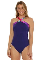 Wailea Palm Reversible One Piece Swimsuit