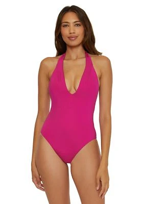 Monaco V Plunge Solid Mio Swimsuit