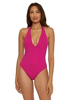 Monaco V Plunge Solid Mio Swimsuit