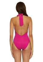 Monaco V Plunge Solid Mio Swimsuit