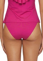 Monaco Solid Tab Hipster Swim Bottoms