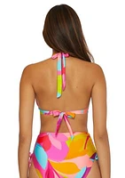 Lilleth Abstract Halter Bikini Swim Top