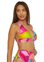 Lilleth Abstract Halter Bikini Swim Top