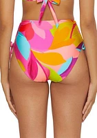 Lilleth Abstract High Waisted Tie Swim Bottoms