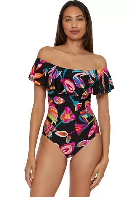 Luminary Ruffle Bandeau Mio One Piece Swimsuit