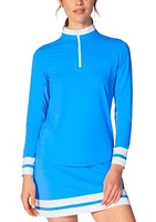 Color Block Half Zip Top