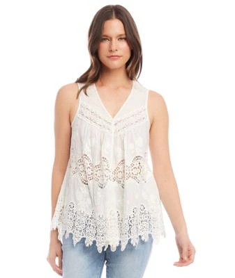 Embroidered Lace Top