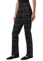 Women's Pull On Plaid Printed Pants