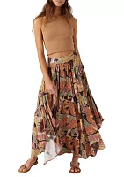 Women's Marine Siren Abstract Maxi Skirt