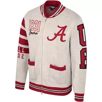 Alabama Crimson Tide NCAA Unisex Jacquard Full-Zip Sweater