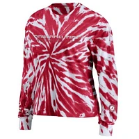 Alabama Crimson Tide NCAA WEAR By Erin Andrews Tie-Dye Long Sleeve T-Shirt