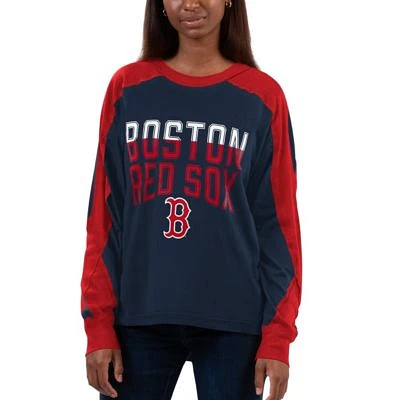 Boston Red Sox MLB Smash Raglan Long Sleeve T-Shirt