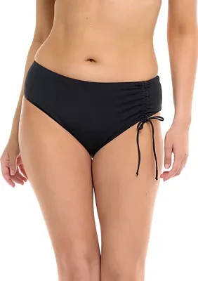 Alessia Solid Adjustable Swim Bottoms