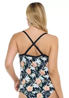 Piper Botanical V-Neck Tankini Swim Top