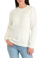 Women's Textured Ribbed Knit Sweater