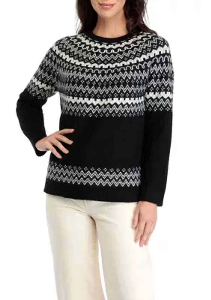 Women's Fair Isle Printed Sweater