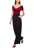 Women's Off the Shoulder Velvet Top