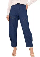 Women's Cargo Tie Denim Pants