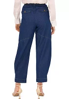 Women's Cargo Tie Denim Pants