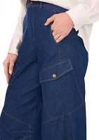 Women's Cargo Tie Denim Pants