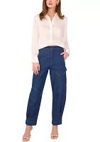 Women's Cargo Tie Denim Pants