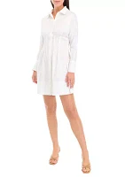 Women's Pleated Button Up Tunic