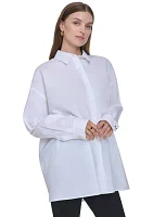 Women's Oversized Classic Button Up Shirt