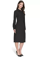 Women's Button Down Collared Dress