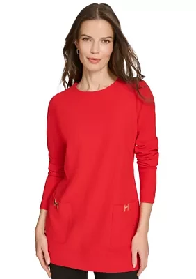 Women's H Pocket Tunic Top