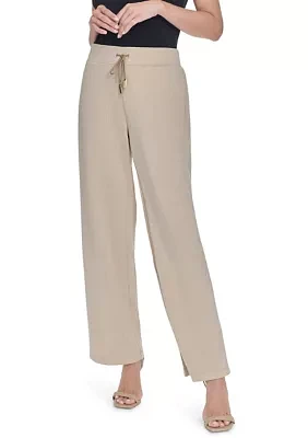 Wide Leg Scuba Pants