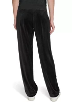 Women's Rib Velour Pull On Pants