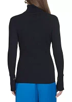 Women's Ribbed Turtleneck Sweater