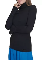 Women's Ribbed Turtleneck Sweater