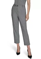 Women's Herringbone Knit Ankle Pants