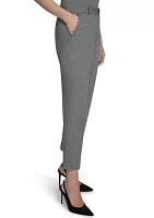 Women's Herringbone Knit Ankle Pants