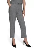 Women's Herringbone Knit Ankle Pants