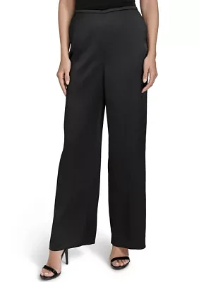 Women's Wide Leg Satin Pants