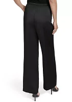 Women's Wide Leg Satin Pants