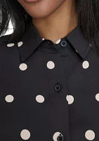 Women's Short Sleeve Ombré Dot Shirt