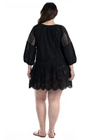 Plus Eyelet Dress